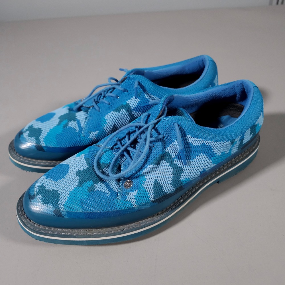 G/Fore Camo Knit Tuxedo Gallivanter Golf Shoes Racer Blue Mens Sz 10 G4MS23EF10